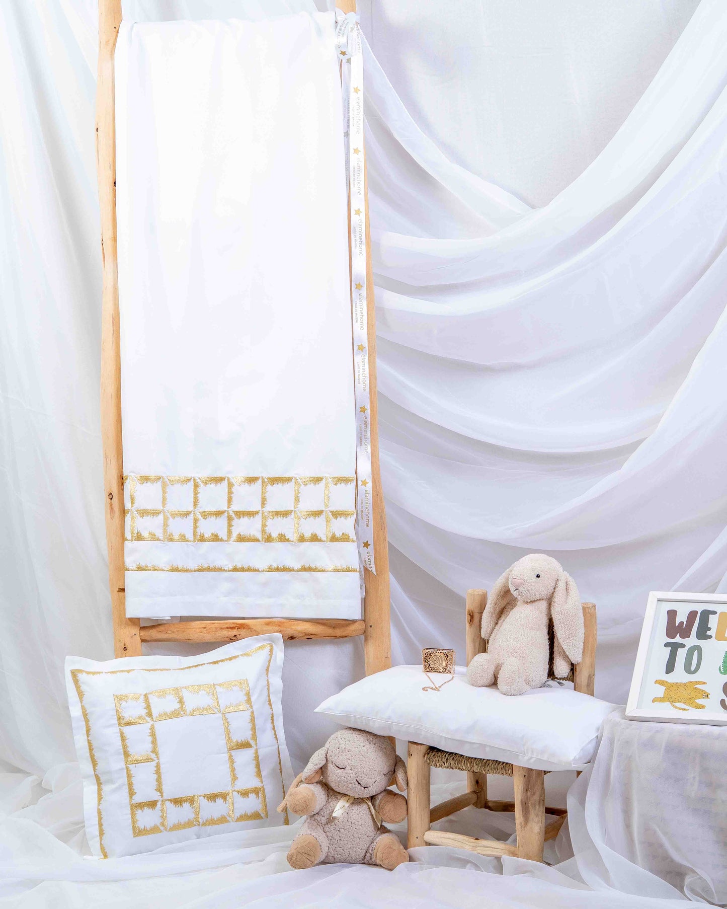 Parure de lit bébé brodée 'Prestige'