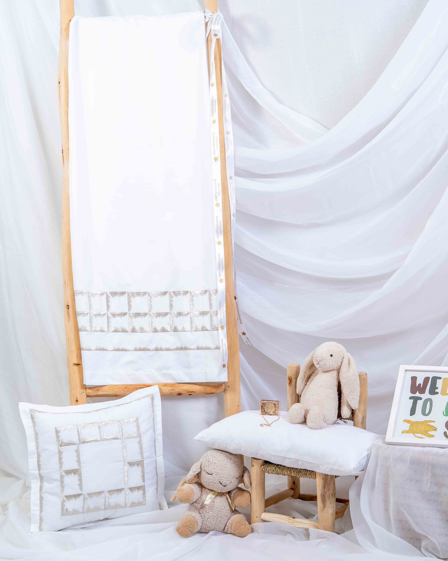 Parure de lit bébé brodée 'Prestige'