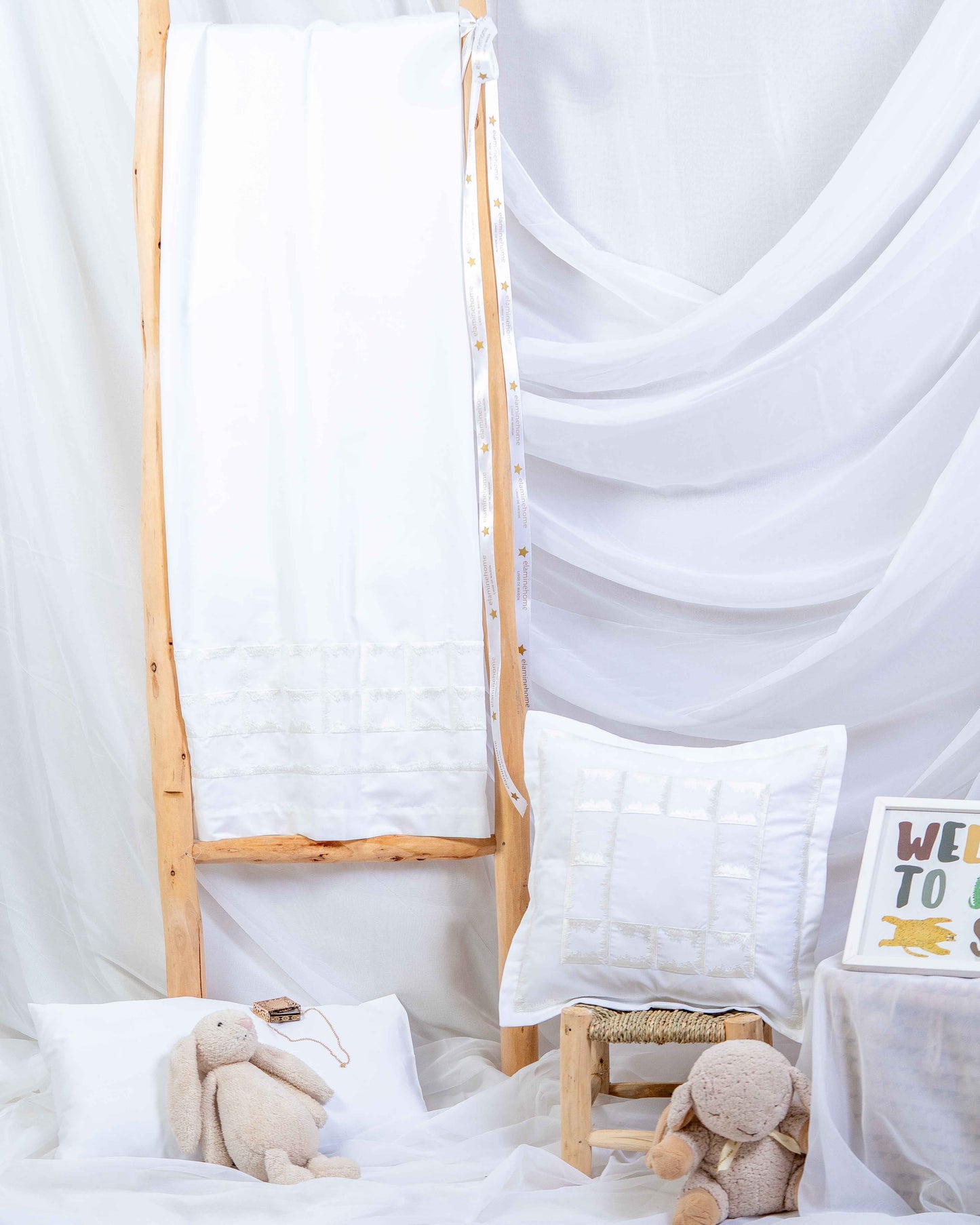 Parure de lit bébé brodée 'Prestige'