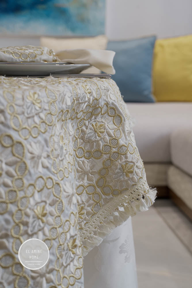 Nappes brodées Rbati