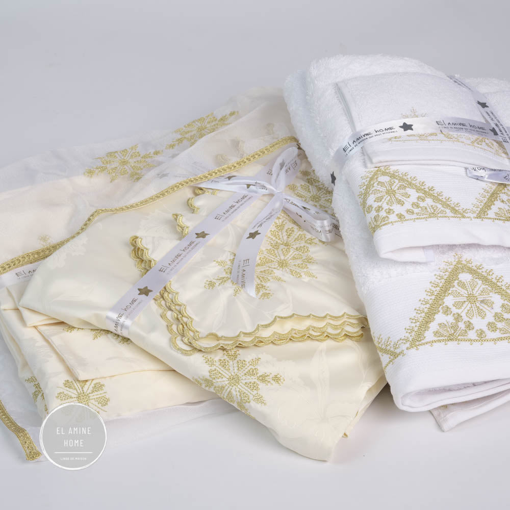 Pack Trousseaux mariée broderie légère Complet