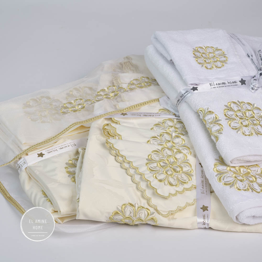 Pack Trousseaux mariée broderie légère Complet