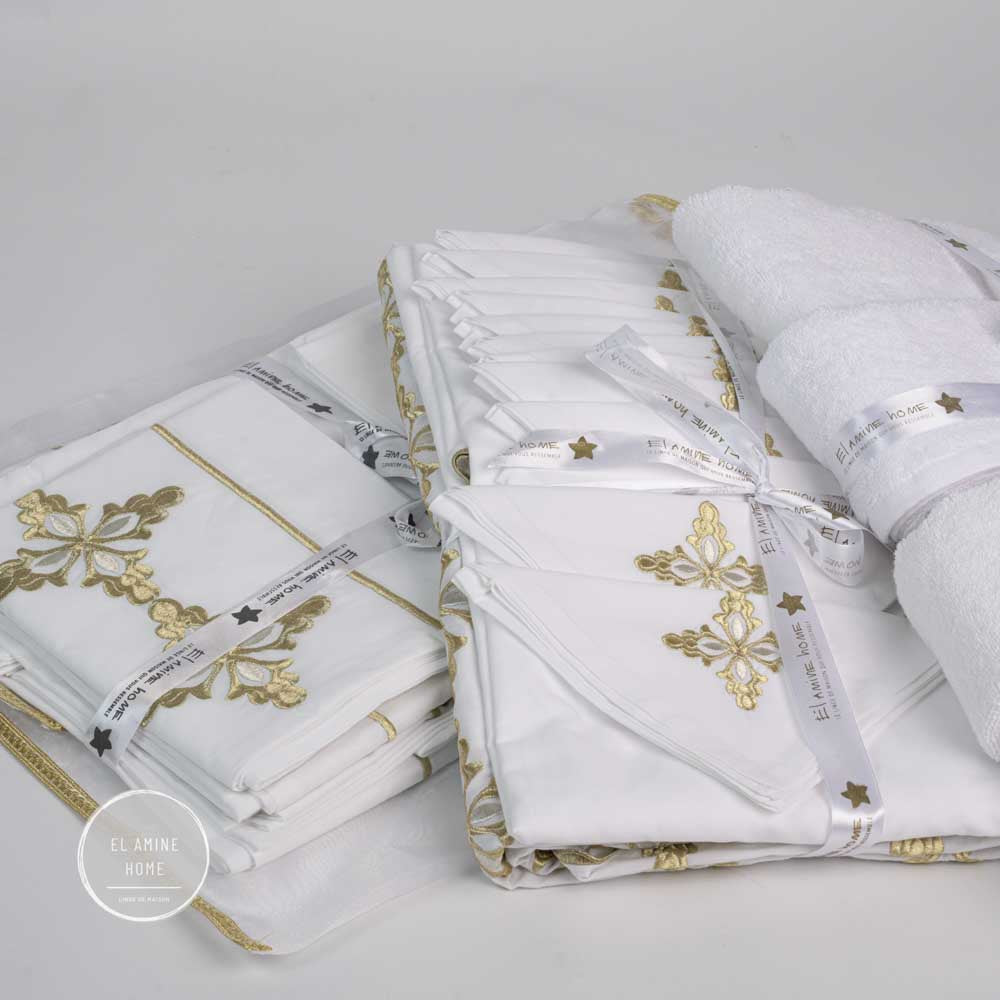 Pack Trousseaux mariée broderie légère Complet