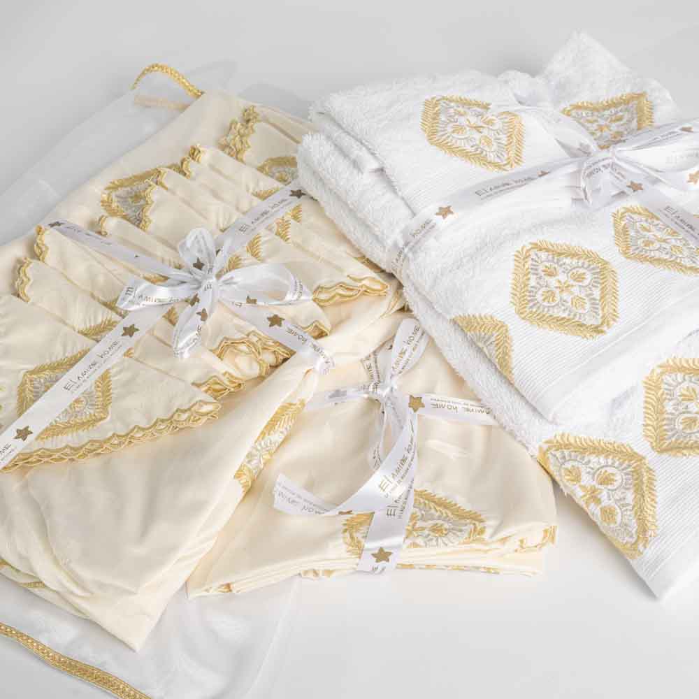 Pack Trousseaux mariée broderie légère Complet