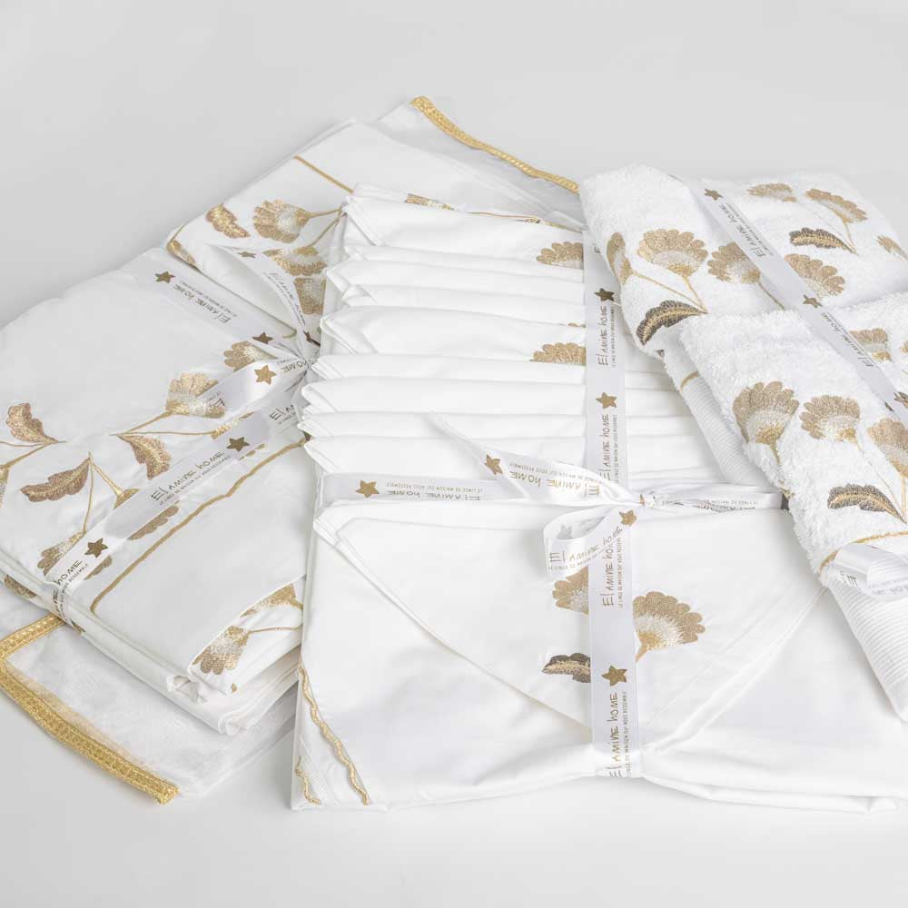 Pack Trousseaux mariée broderie légère Complet