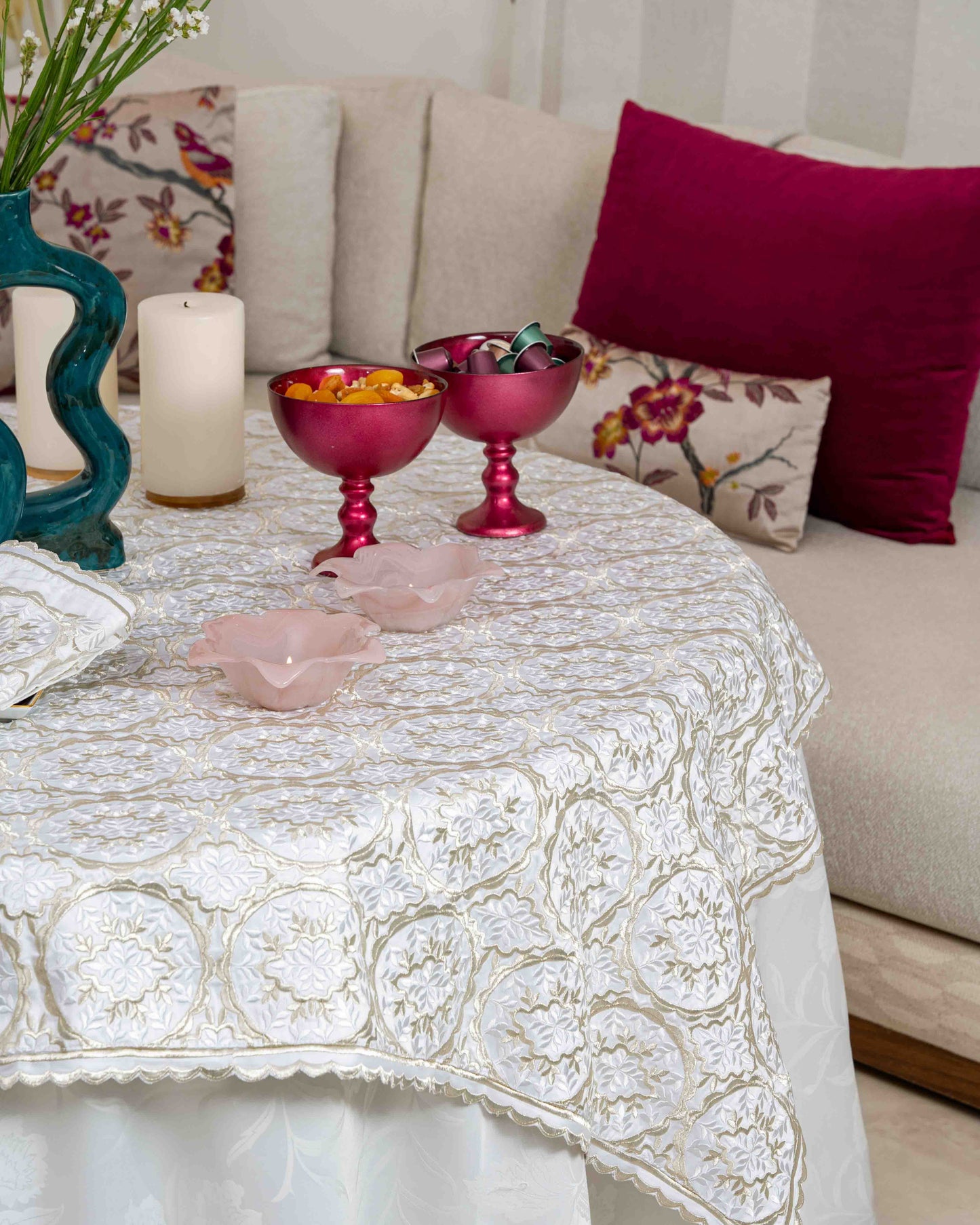 Nappe brodée Rbati 'Rziza'