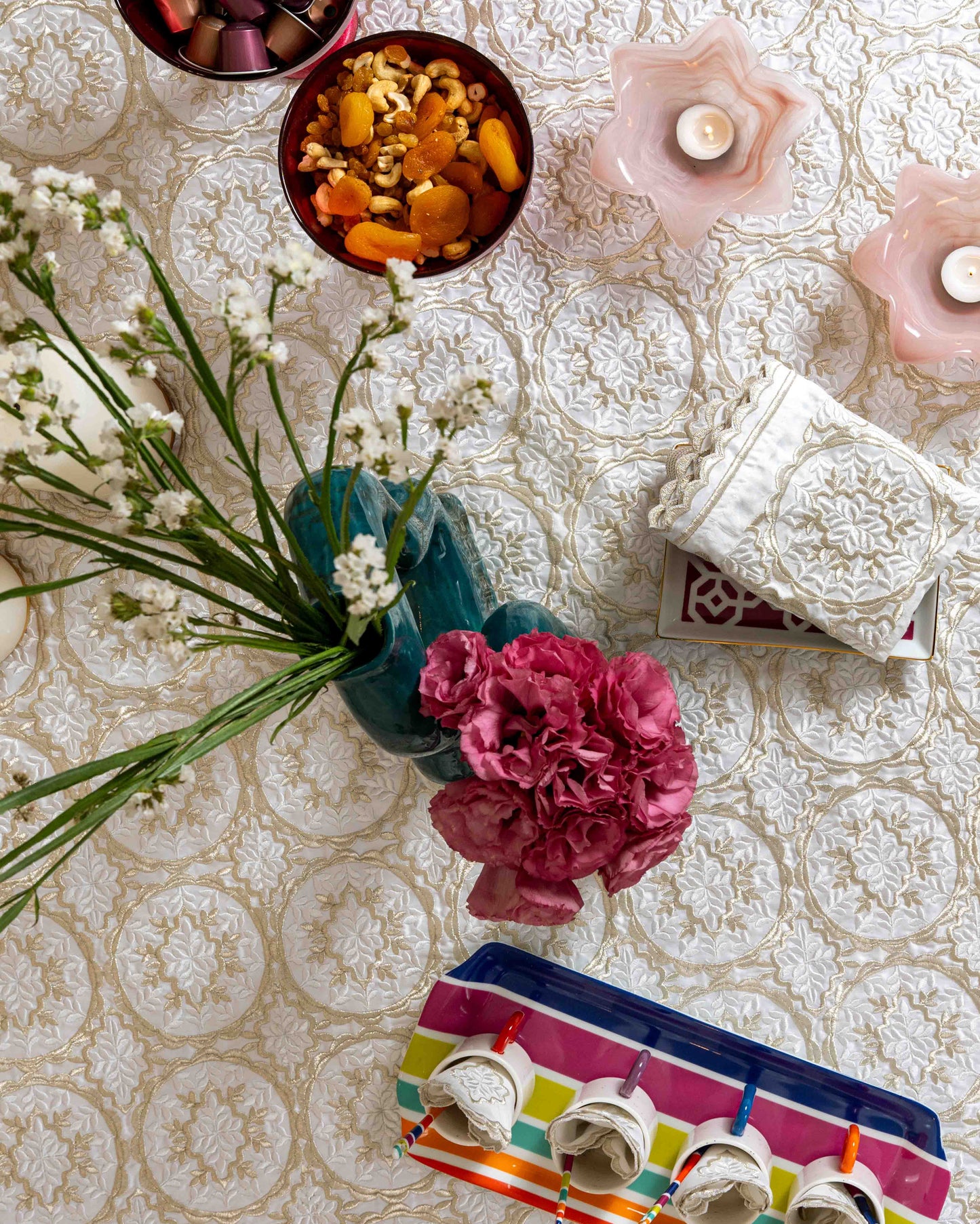 Nappe brodée Rbati 'Rziza'