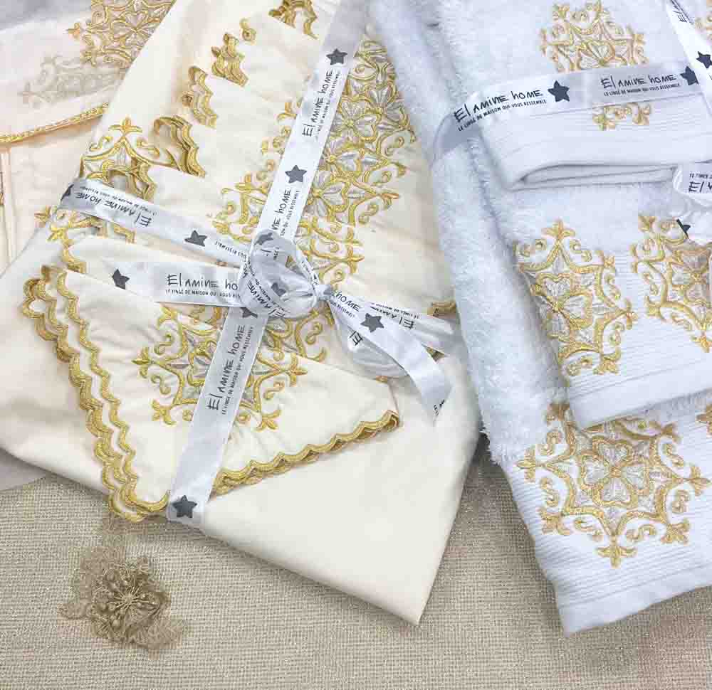 Pack Trousseaux mariée broderie légère Complet