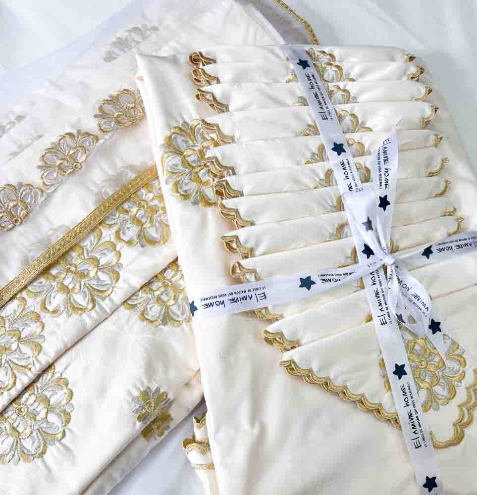 Pack Trousseaux mariée broderie légère Duo