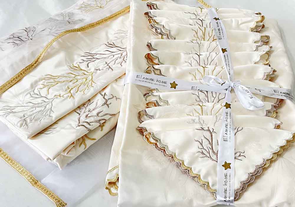 Pack Trousseaux mariée broderie légère Duo