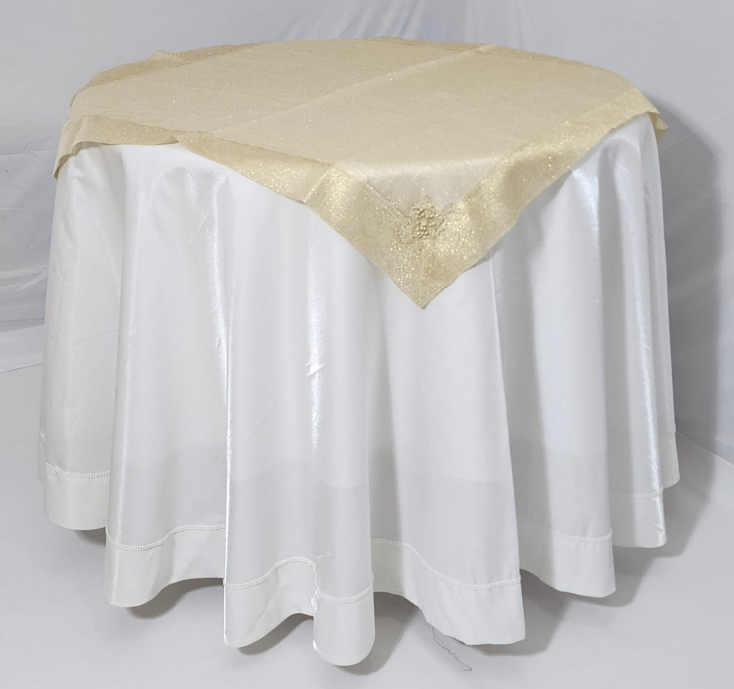 Nappe centre de table Lin Galvanisé carré