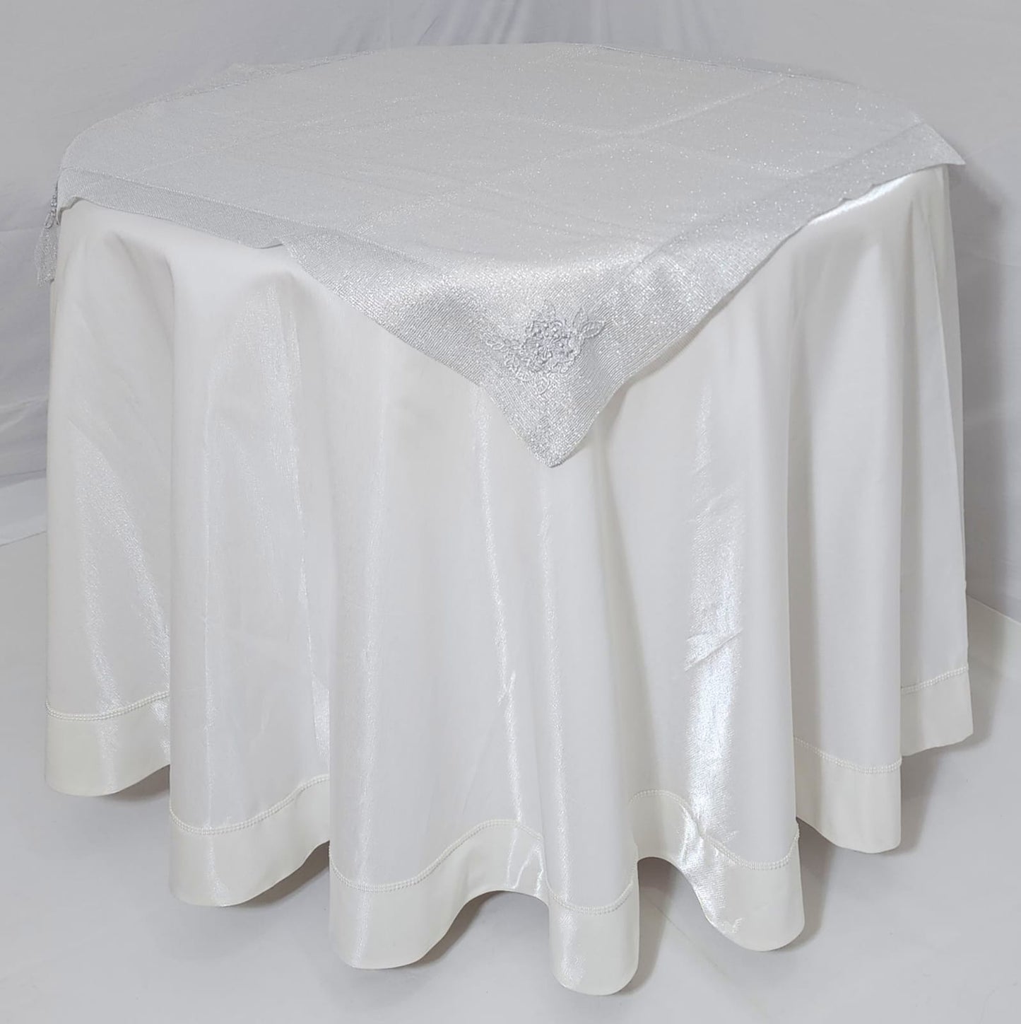Nappe centre de table Lin Galvanisé carré
