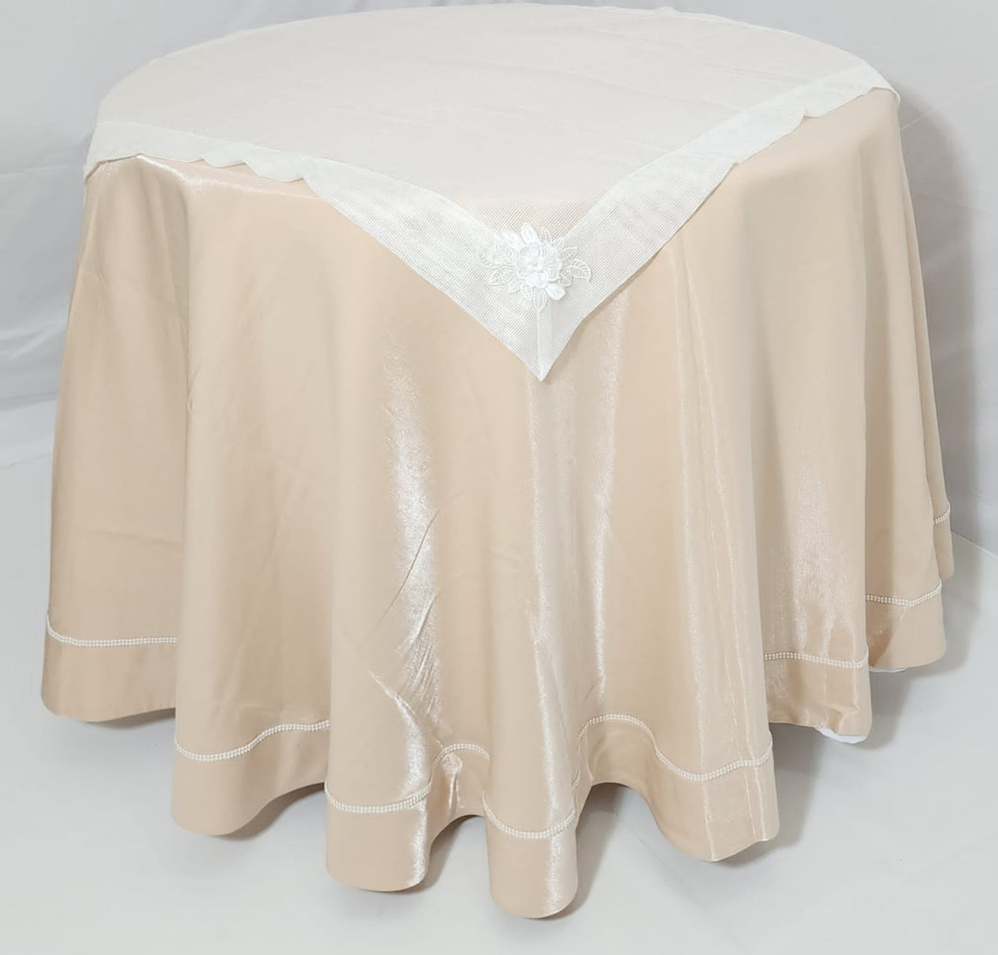 Nappe centre de table Lin Galvanisé carré