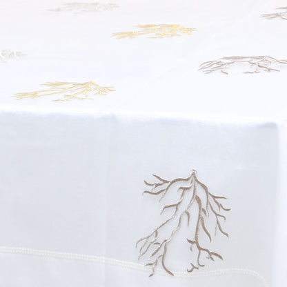 Voile brodé de table Rectangulaire