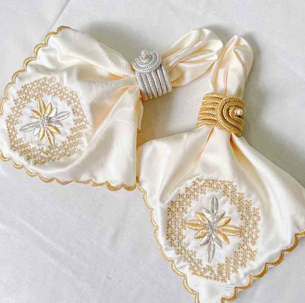 Nappe jim broderie légère ronde