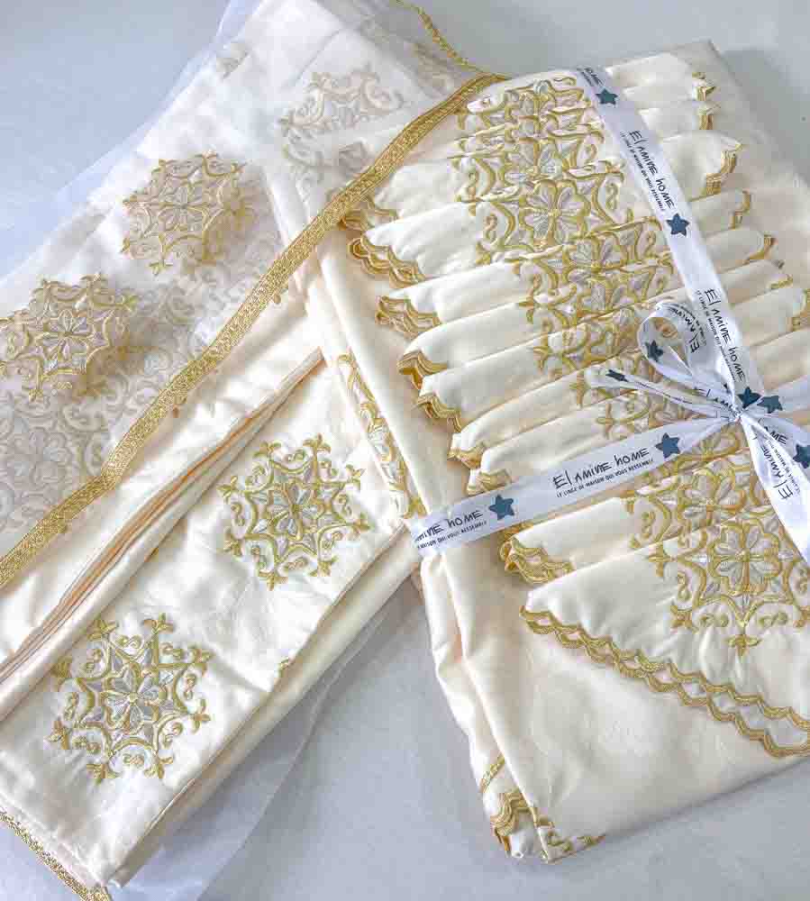 Pack Trousseaux  mariée broderie  légère Duo