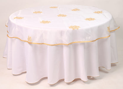 Voile brodé de table 140 cm