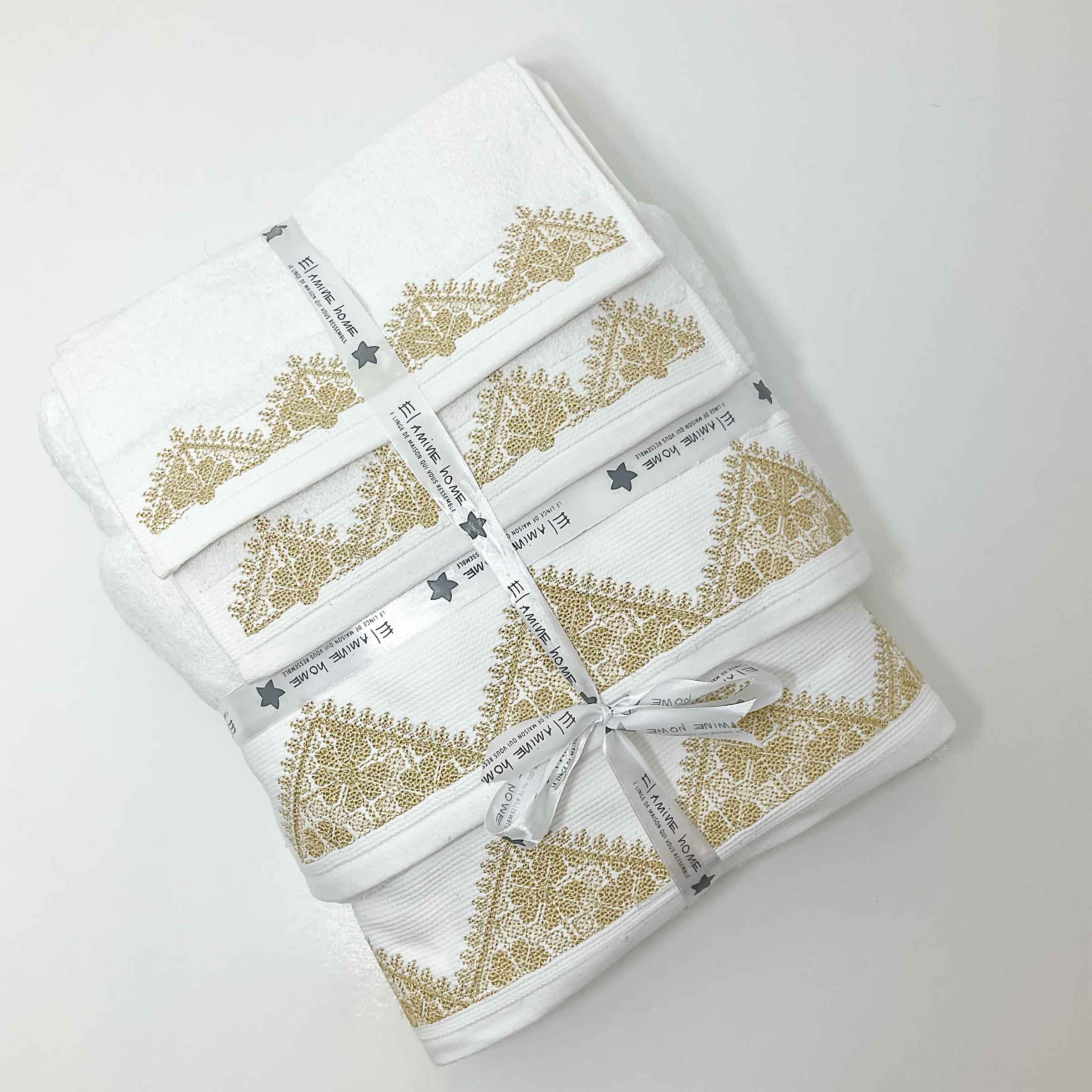 LOT SERVIETTES DE TABLE BRODÉES (LOT DE 2) - Écru | ZARA France