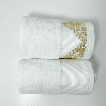 Duo de serviettes de bain 50/90 cm